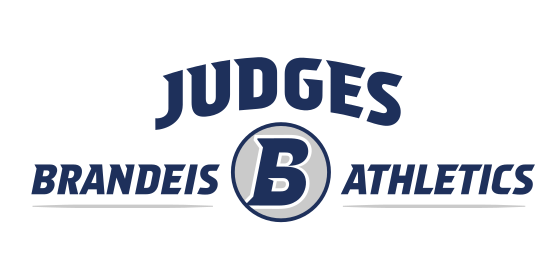 Judges Brandeis B Athletics horizontal logo, navy variant, cell 41