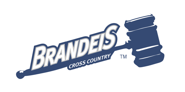 Brandeis Cross Country logo, navy variant, cell 53