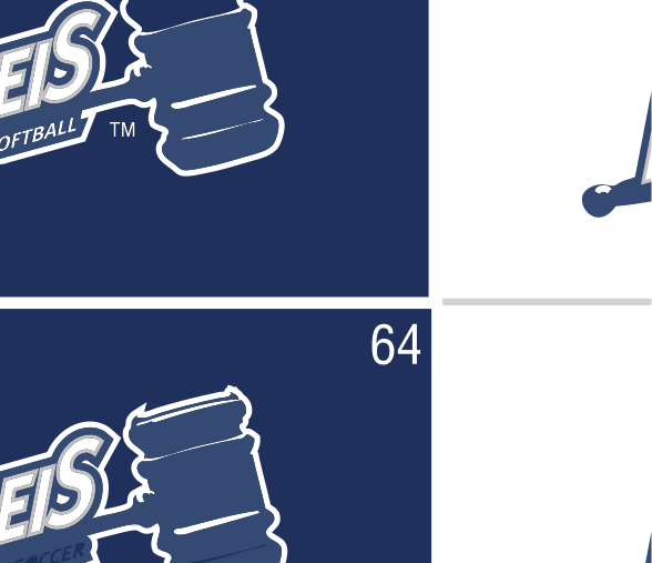 Brandeis Gavel sport lockup, Women's Soccer, reverse variant, cell 64