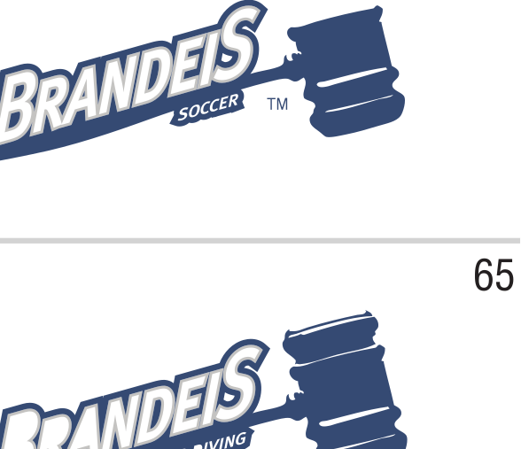 Brandeis Gavel sport lockup, Men's Tennis, reverse variant, cell 70