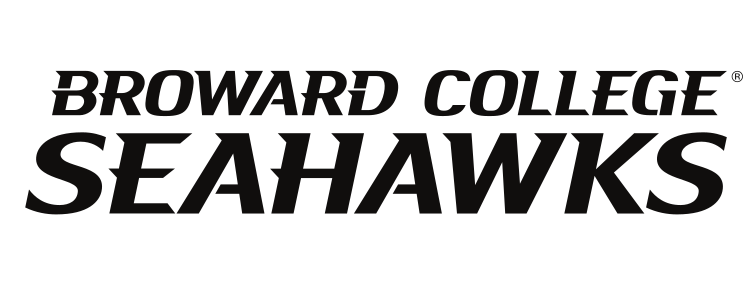 BROWARD COLLEGE SEAHAWKS wordmark, black variant, cell 9