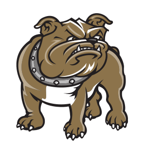 Full bulldog mascot, color variant, cell 12
