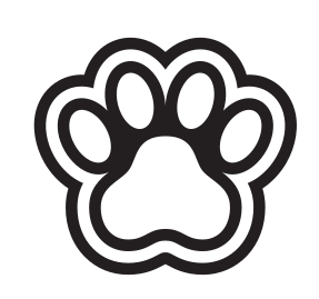 Paw print, black variant, cell 15