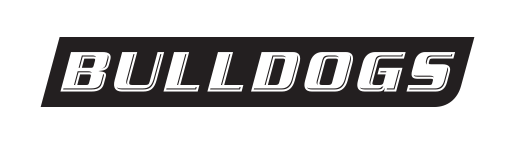 Bulldogs wordmark, black variant, cell 25