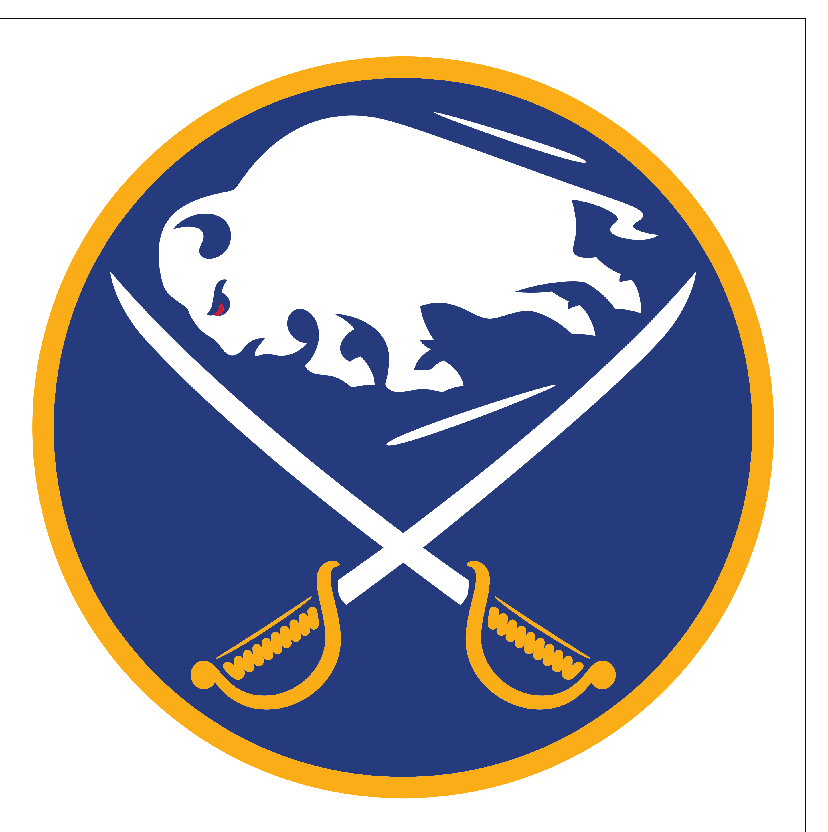 Buffalo Sabres primary logo, full color without R variant