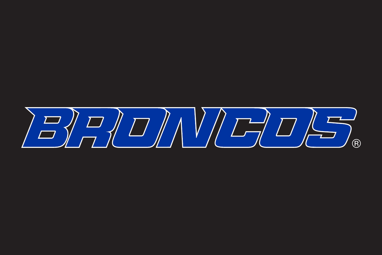 Broncos Word Mark, white and orange on navy variant, cell 34