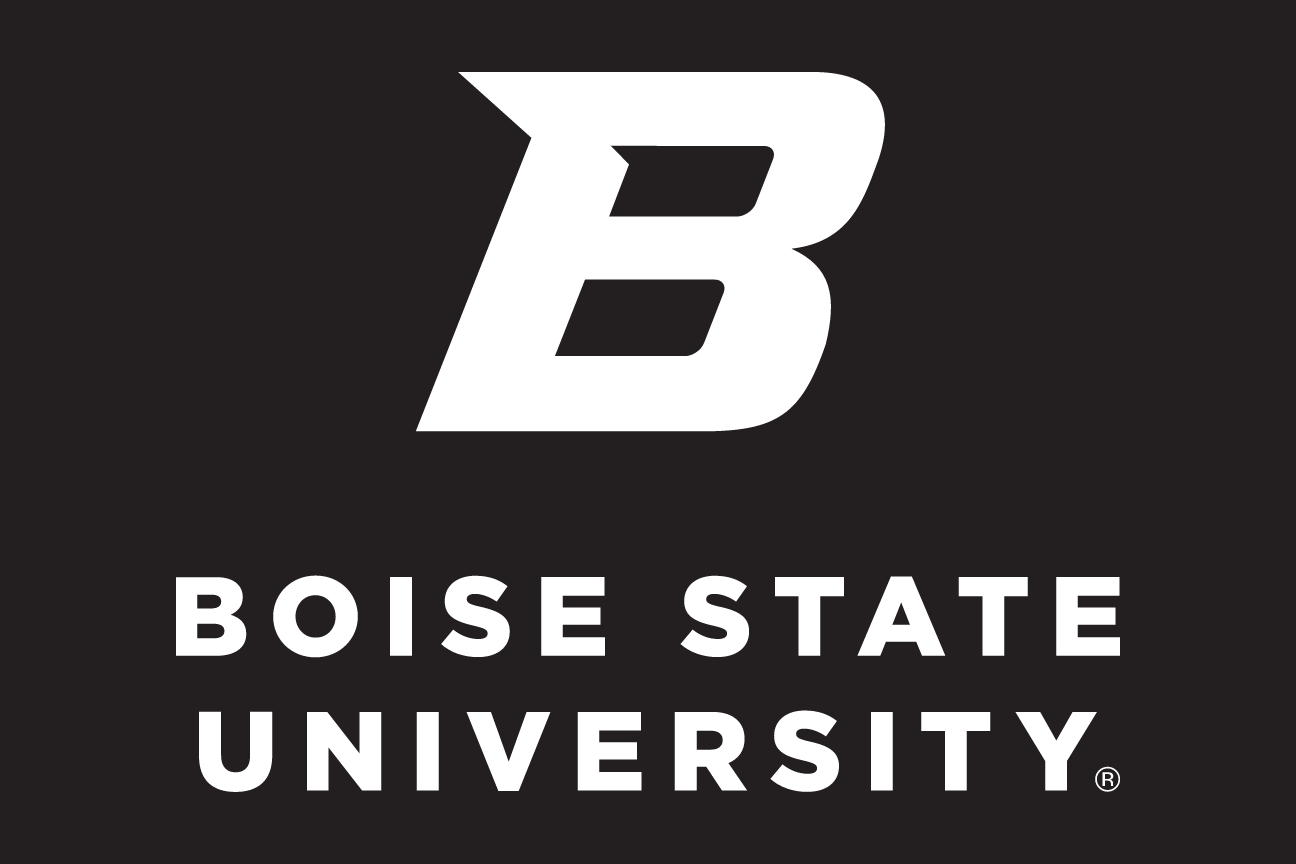Stacked Academic Mark, white one-color on black variant, cell 59