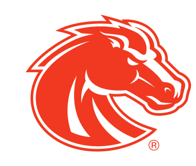 Bronco head, one-color orange on white variant, cell 23