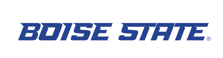Boise State Word Mark, navy one-color variant, cell 35