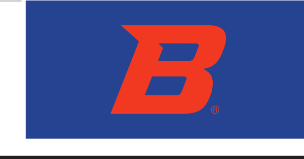 B Academic Mark, orange one-color on navy variant, cell 72