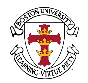 Boston University seal, black/red variant, cell 314
