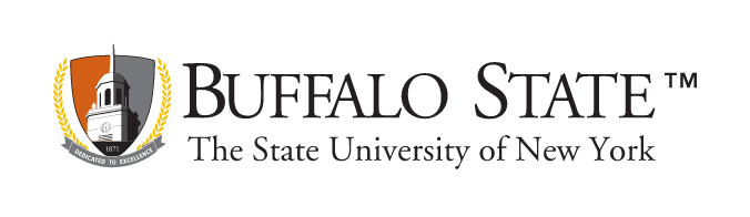 Buffalo State University logo, full color variant, cell 1