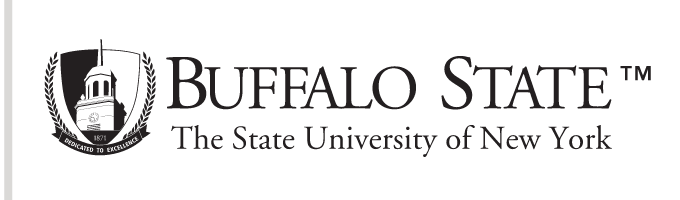 Buffalo State University logo, one color black outline variant, cell 5