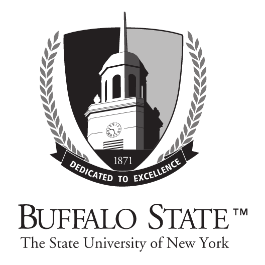 Buffalo State University seal, one color gray variant, cell 11