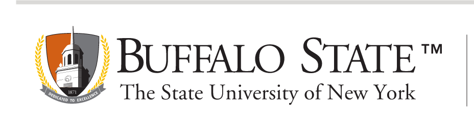 Buffalo State Alumni Association Signature Mark, full color horizontal variant, cell 24