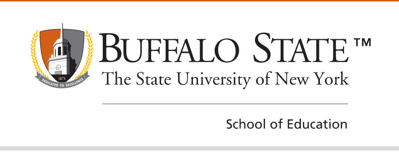 Buffalo State School of Education Signature Mark, full color variant, cell 29