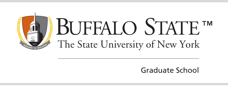 Buffalo State Graduate School Signature Mark, full color variant, cell 32