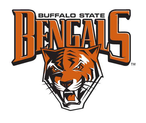 Buffalo State Bengals Mascot Logo with Wordmark, full color variant, cell 46
