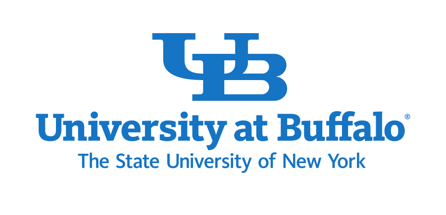 University at Buffalo logo, stacked with SUNY, UB Blue/Black variant, cell 3