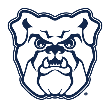 bulldog head, 1-color navy variant, cell 3