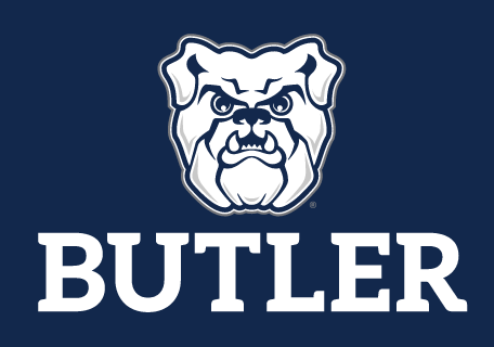 Butler logo, reverse full color variant, cell 25