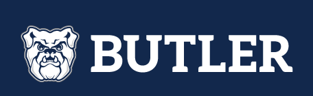 Butler logo horizontal, reverse full color variant, cell 34