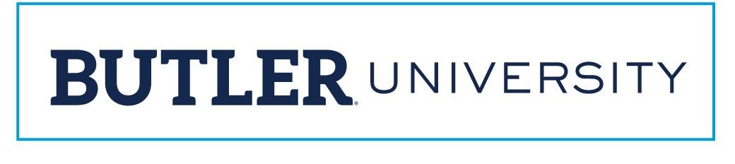 BUTLER UNIVERSITY wordmark, navy/grey variant, cell 48