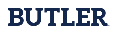 BUTLER wordmark, navy variant, cell 52