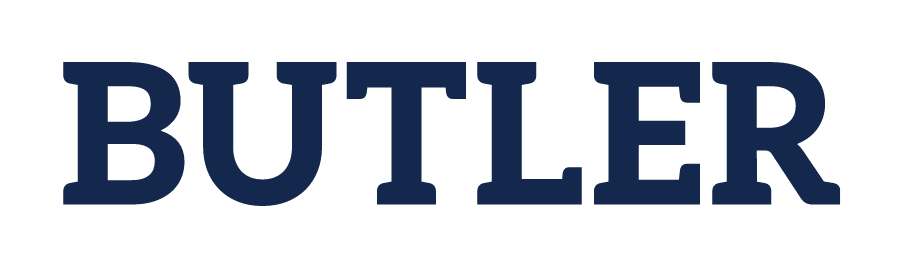 BUTLER wordmark, navy variant
