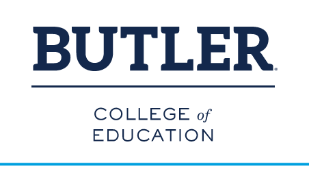 BUTLER COLLEGE of EDUCATION, blue/white variant, cell 69