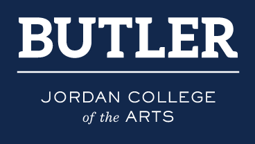 BUTLER JORDAN COLLEGE of the ARTS, white/navy variant, cell 101