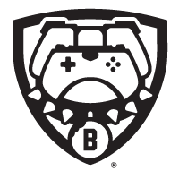 Esports Mark, black and white icon variant, cell 129