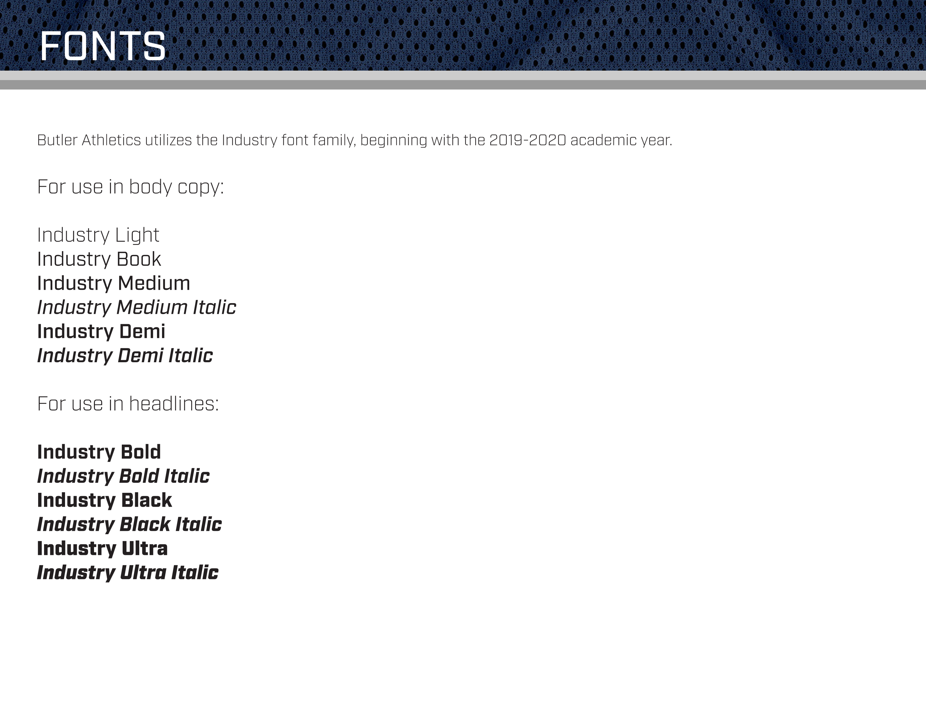 Full Page Guideline Sheet, Standard variant