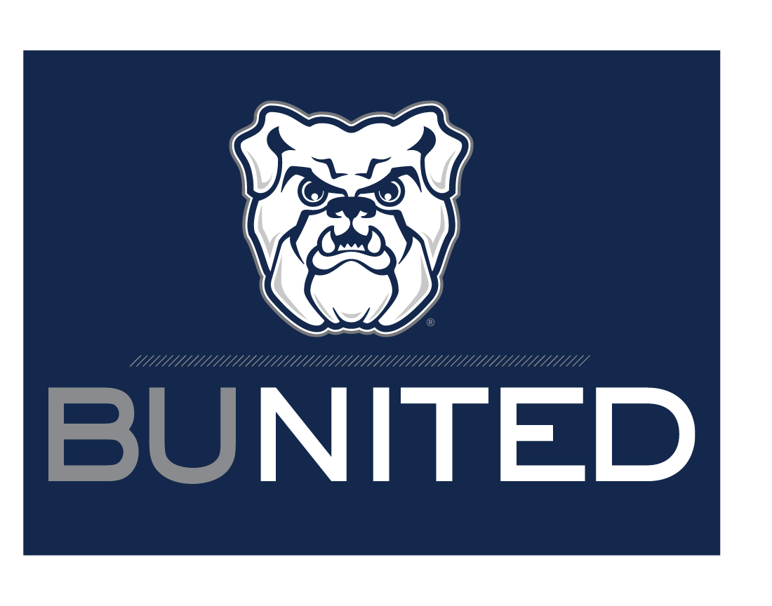 BUnited logo, vertical without tag, reverse variant
