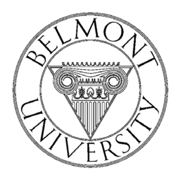 Belmont University Seal, black and white variant
