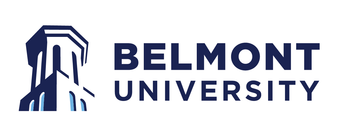 Belmont University Logo, Full Color Horizontal Logo variant