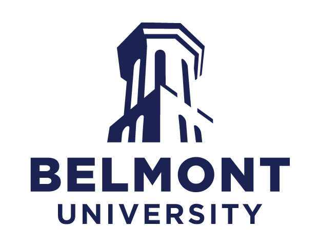 Belmont University Logo, Color Variations, Primary Logo, Navy on White variant