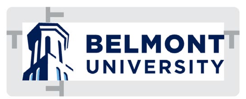 Belmont University logo, horizontal, primary variant