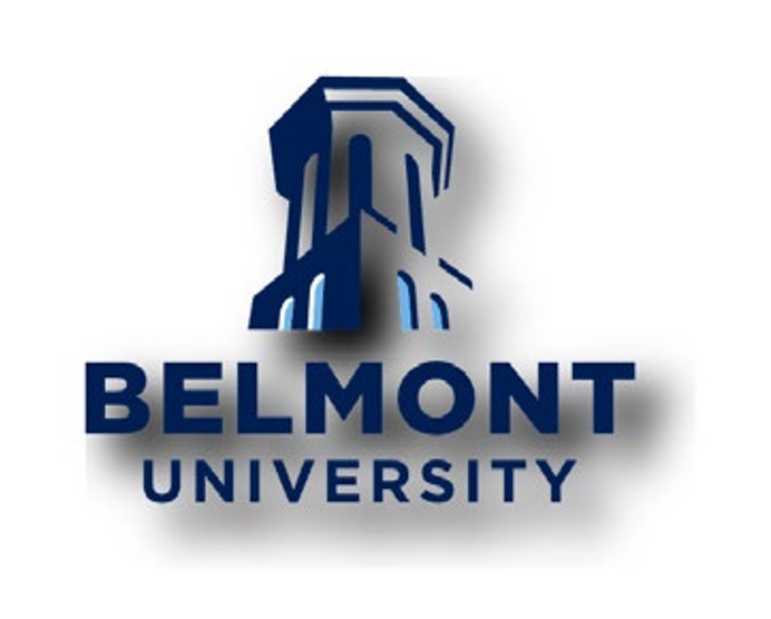 Belmont University logo, incorrect drop shadow variant