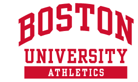 BOSTON UNIVERSITY ATHLETICS wordmark, red on white variant, cell 107