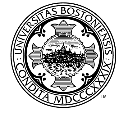 Boston University seal, black variant, cell 202