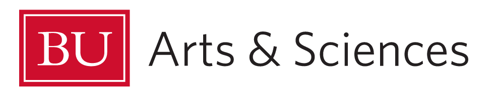 BU Arts & Sciences logo, red box with white text variant, cell 204