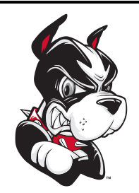 mascot head, black and red on white variant, cell 104