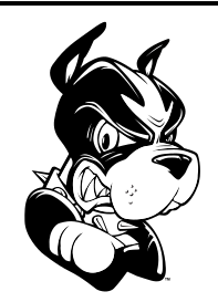 mascot head, black and white on white variant, cell 104