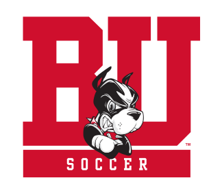 BU mascot logo, red/black/white variant