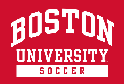 Boston University wordmark, white variant