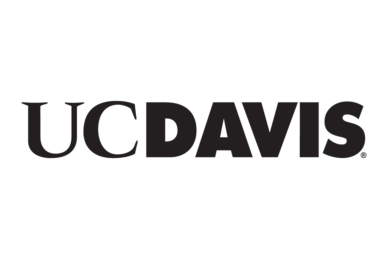 UC Davis wordmark, black/gray on white variant, cell 5