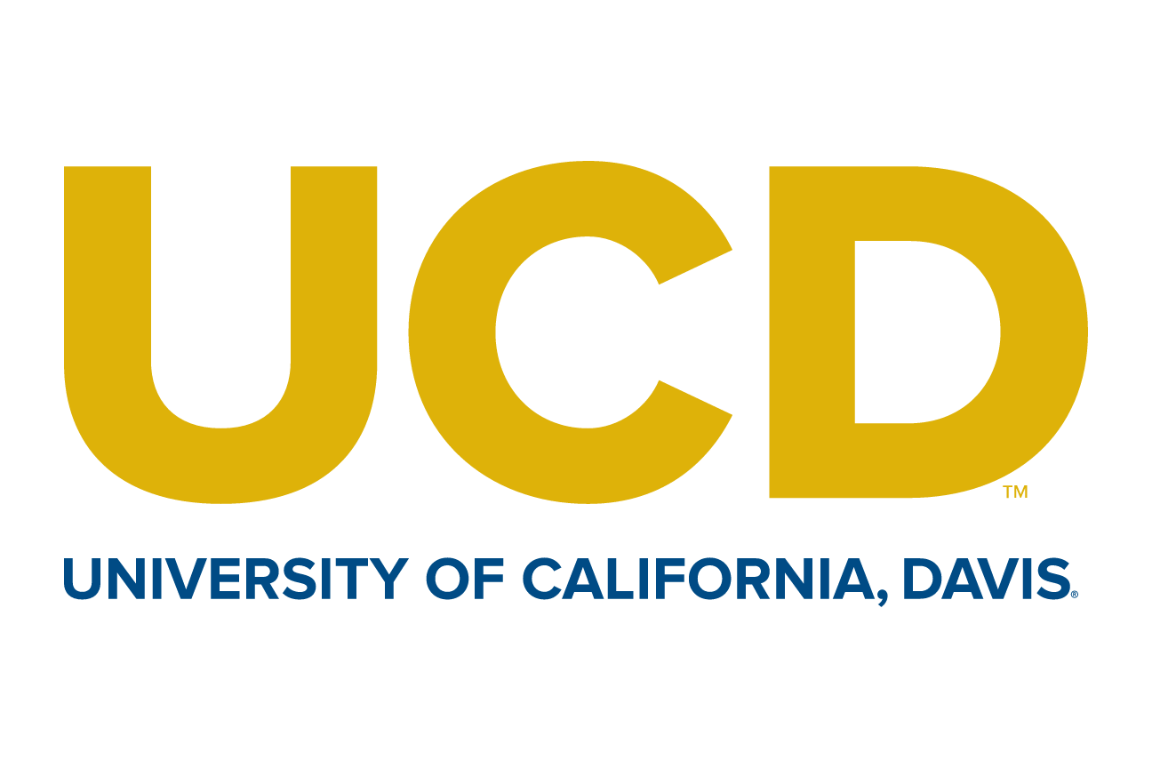 UCD lockup, gold/blue on white variant, cell 18