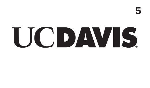 UC Davis wordmark, black/gray on white variant, cell 5