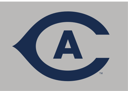 CA lettermark, blue/gold on gray variant, cell 35